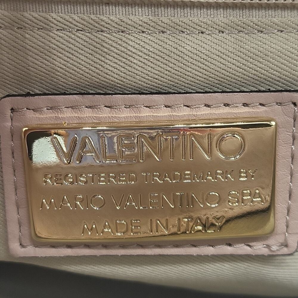 Valentino by Mario Valentino Antoinette Studs Dusty Pink Leather Bag NWT Italy - Picture 10 of 15
